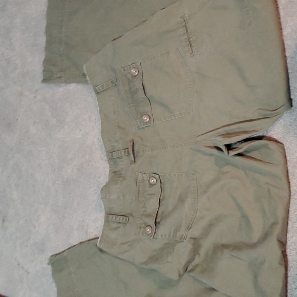 Vintage Cotton army green pants, route 66 13/14 - Picture 2 of 9